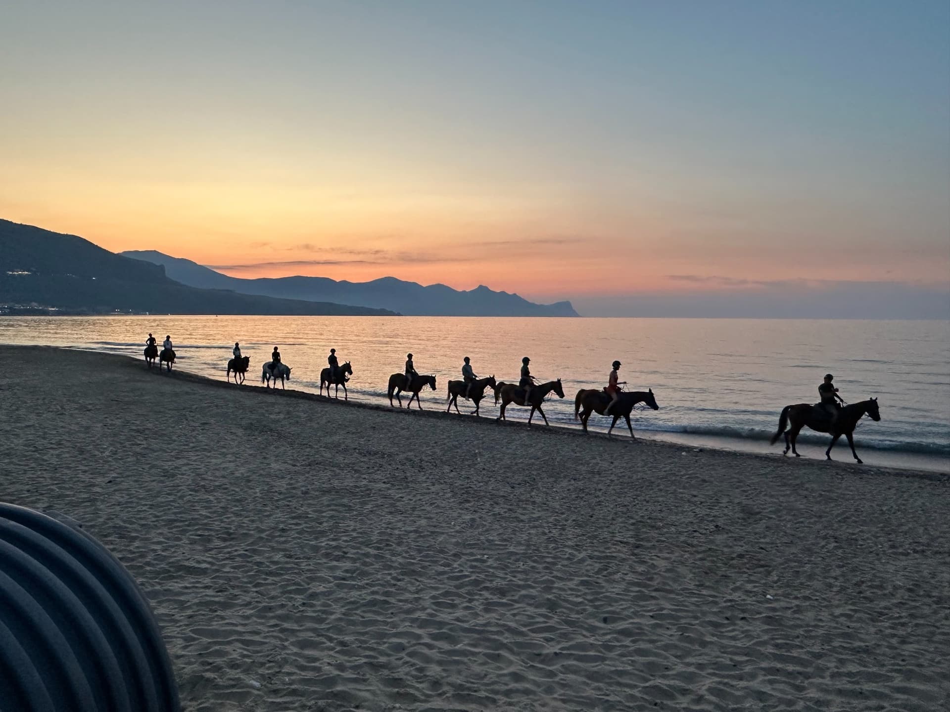 Passeggiata a cavallo sul mare al tramonto - Castellammare del Golfo 6